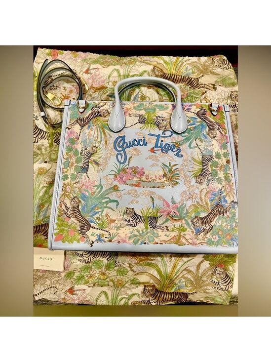 Gucci Handbags - Like New GUCCI TIGER - Limited Edition Tote- w. matching dustbag & COA
